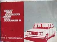 Manual instruções FIAT 124 S/ST