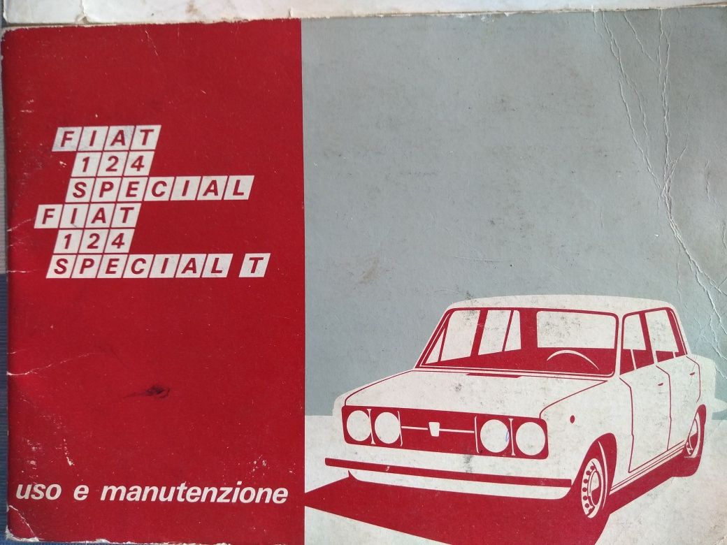 Manual instruções FIAT 124 S/ST