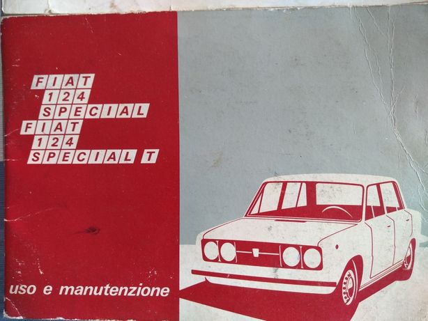 Manual instruções FIAT 124 S/ST
