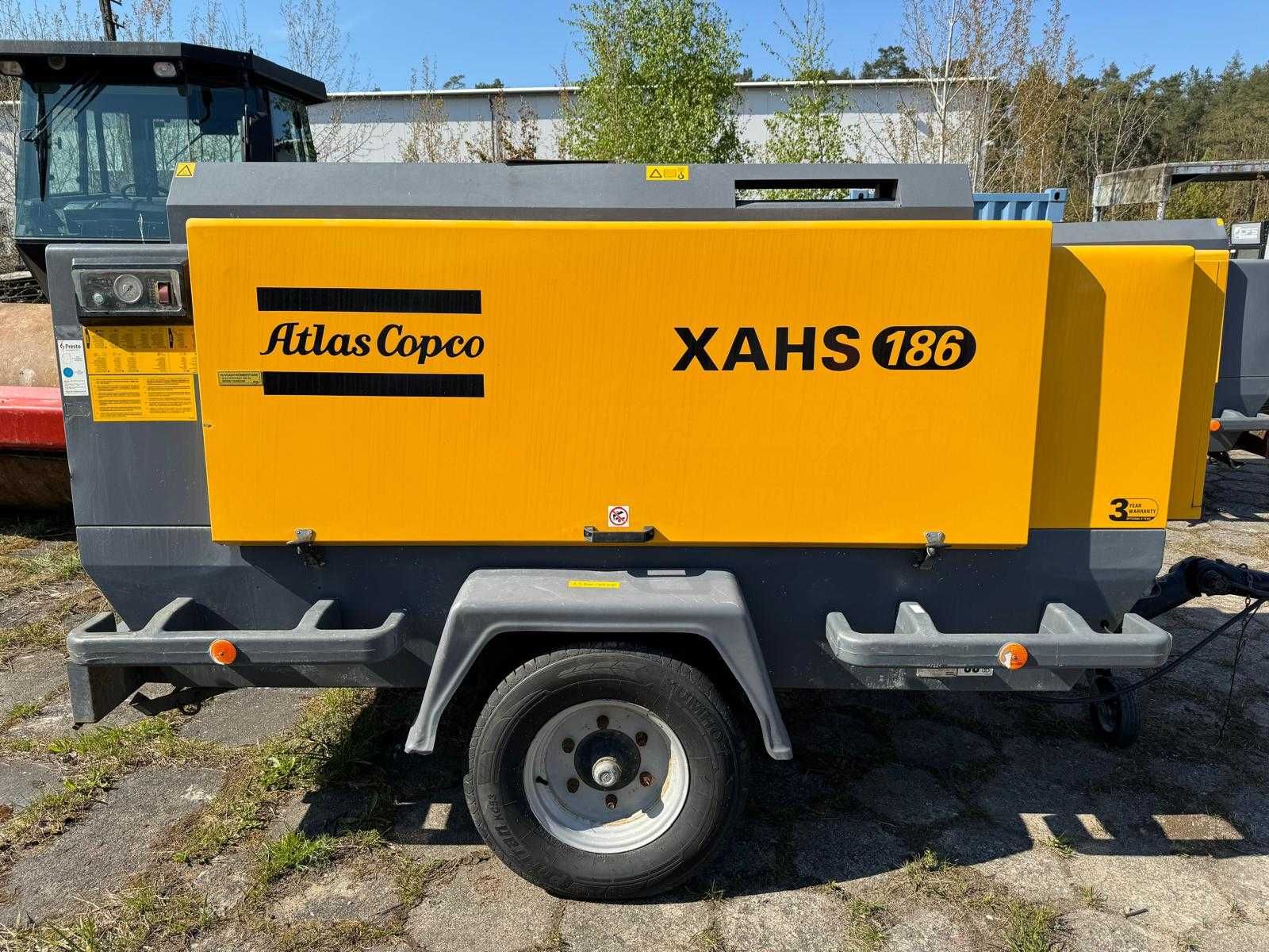 Sprężarka Atlas Copco XAHS 186 DD, 2012, netto: 99.000 PLN.