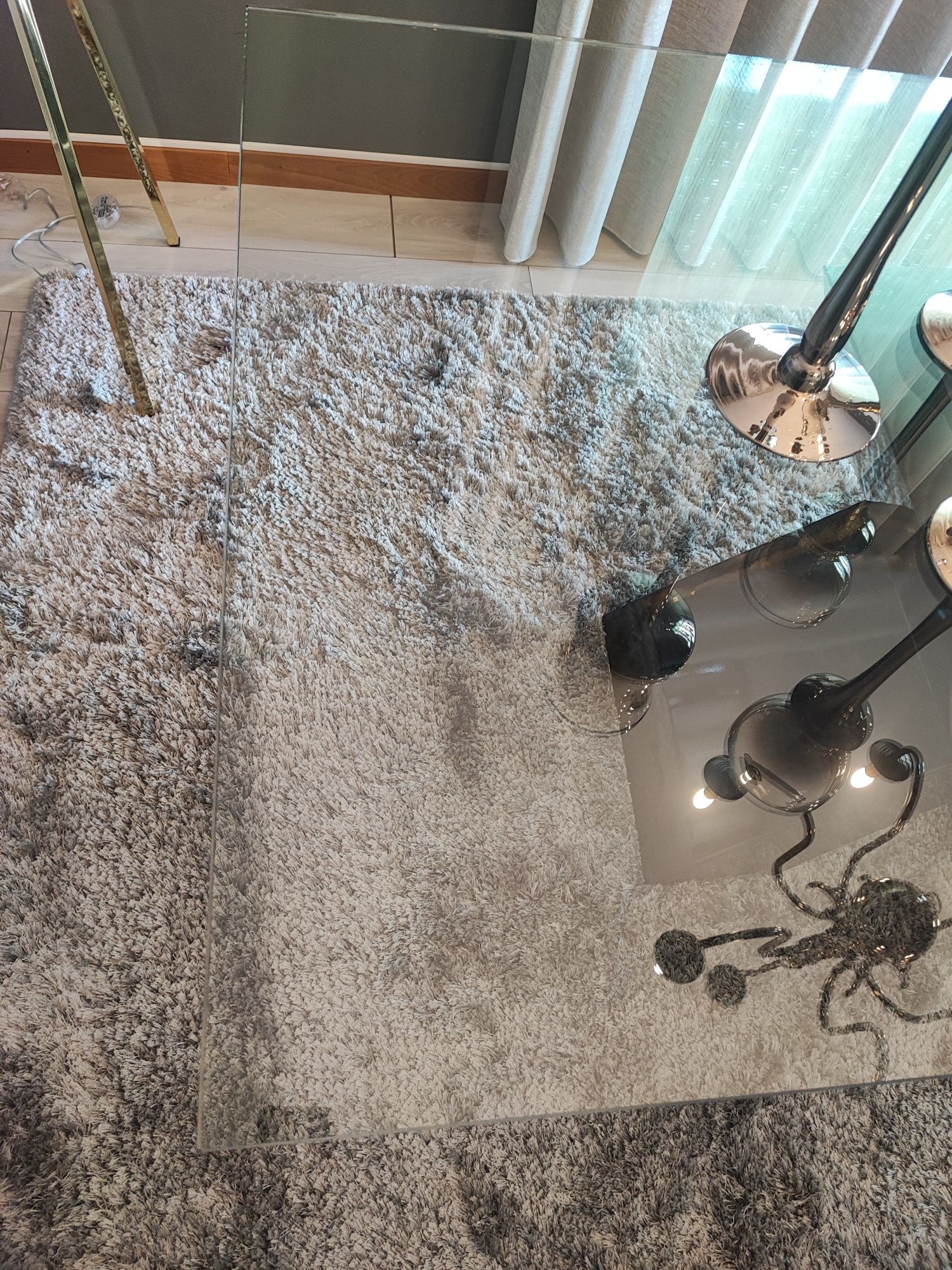 Mesa de vidro para sala -  Como Nova
