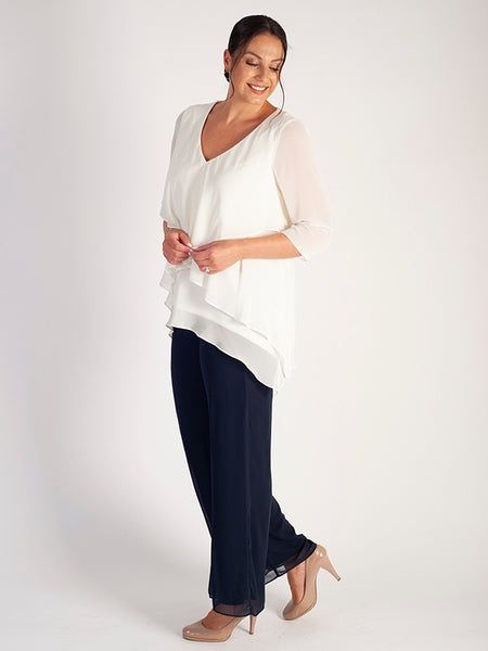 Dwuwarstwowa Bluzka Top Chesca  Plus Size  46 Nowa Okazja