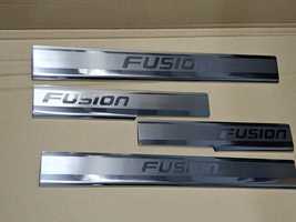 Накладки на пороги fusion USA (фьюжн) 2012+. 4шт. Нержавійка. Преміум