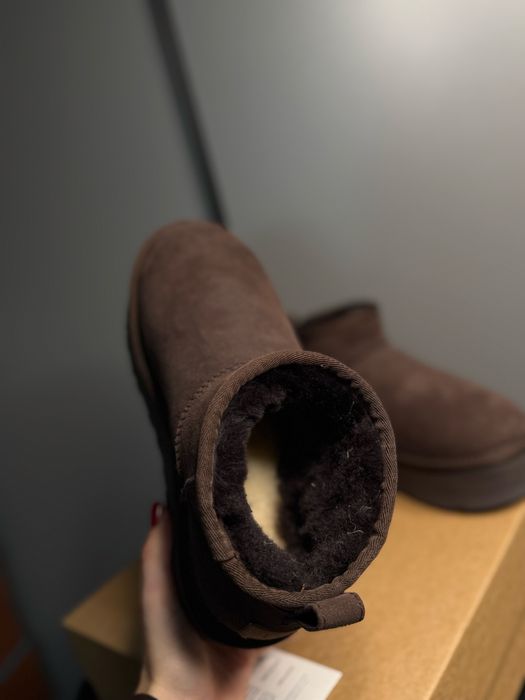 Уггі UGG Ultra Mini Brown Platform угги коричневые угг