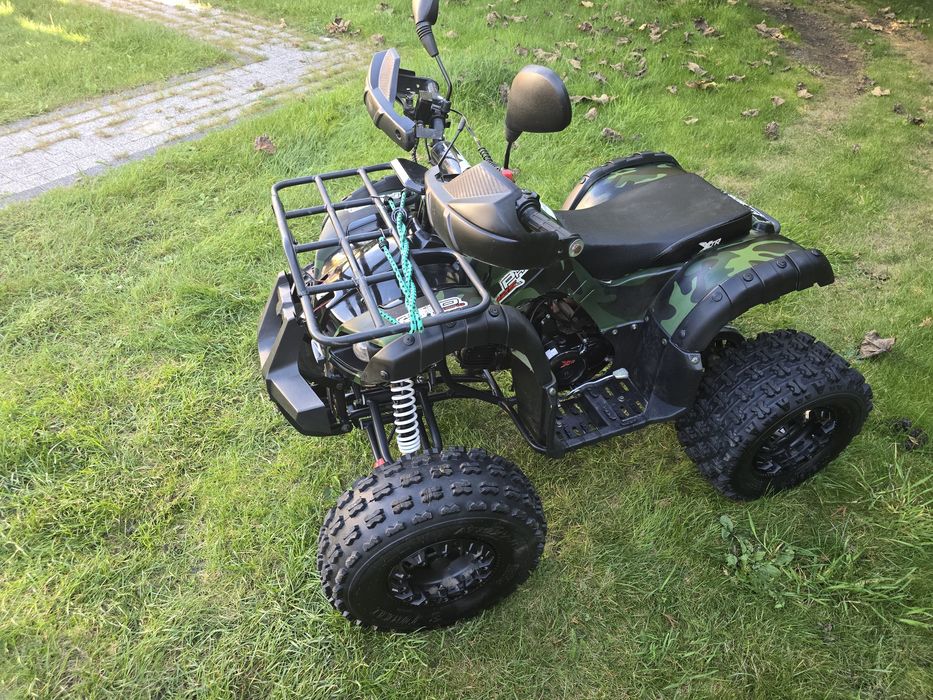 Quad 125, biegi przód i tył, duża rama XL koła 8cali
