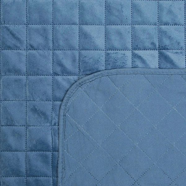 Narzuta fotelówka WELUROWA 70x160 dekoracyjna pikowana velvet Luiz5