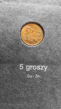 moneta 5 gr 1990