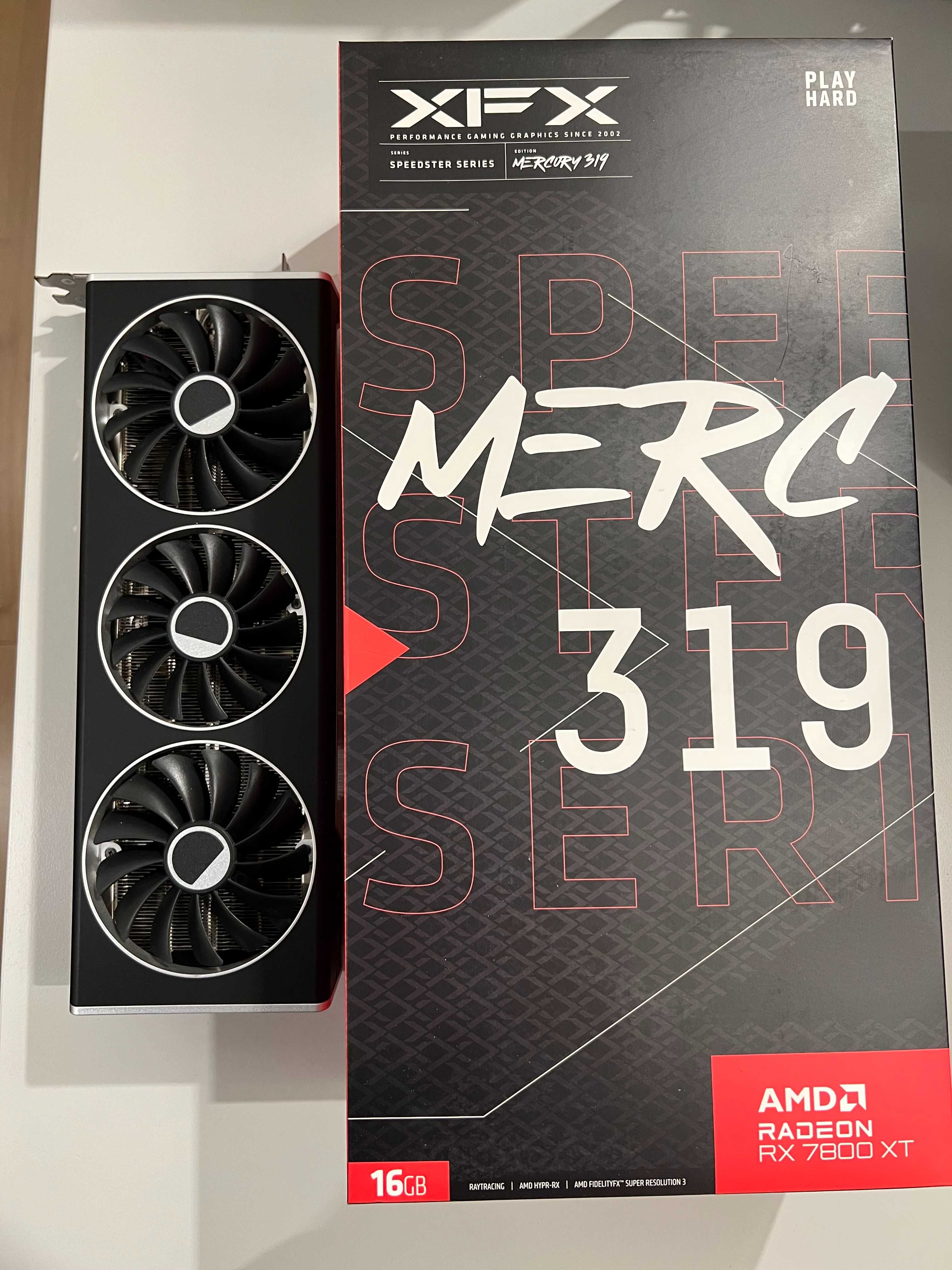 Karta graficzna Radeon RX 7800 XT MERC 319 Black Edition 16GB GDDR6