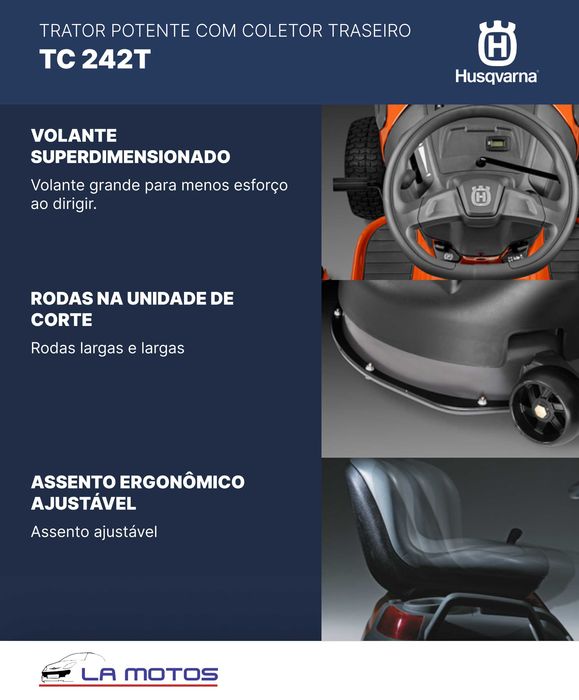 Trator de jardim Husqvarna TC 242T