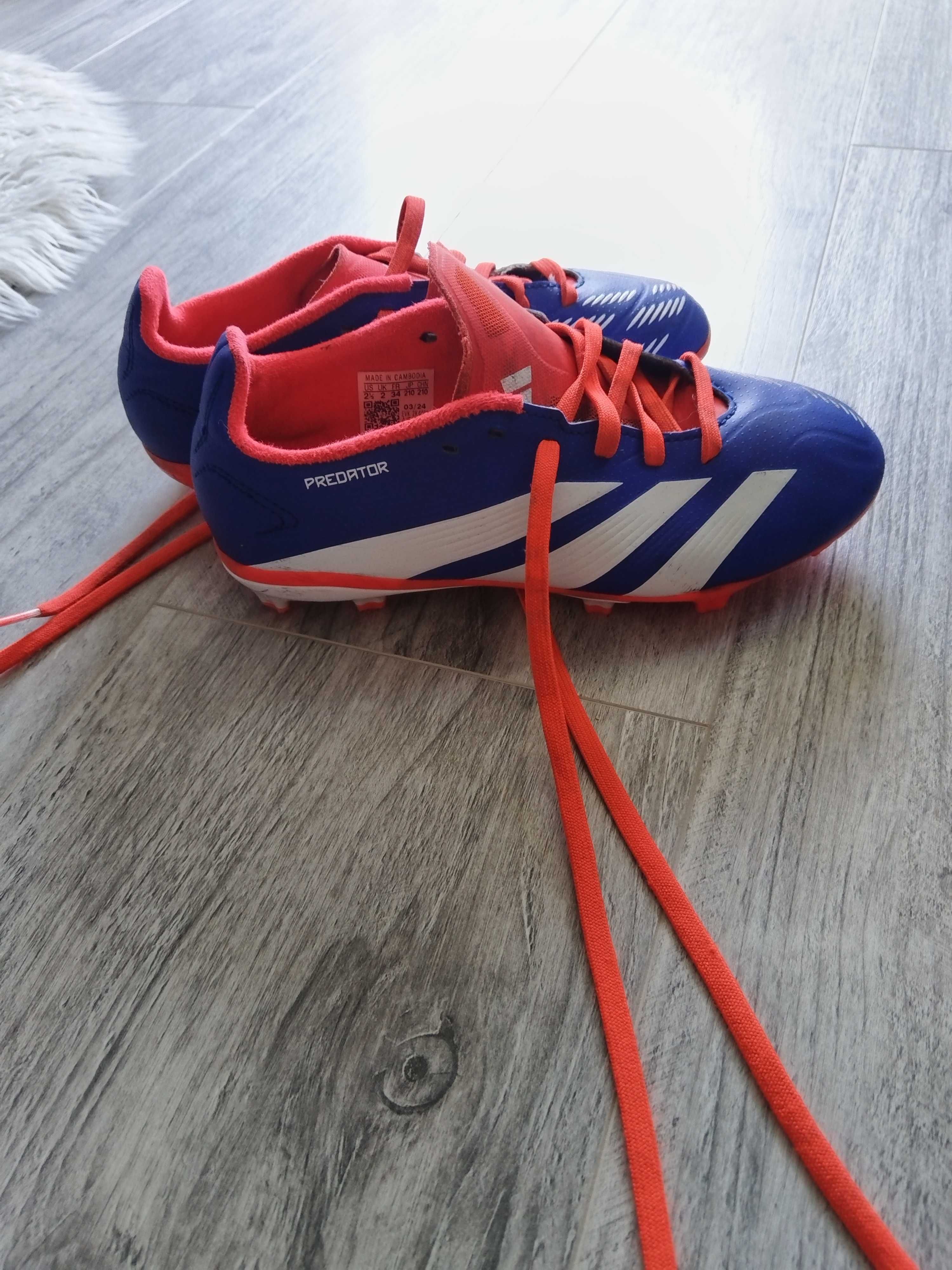Buty piłkarskie adidas korki 34