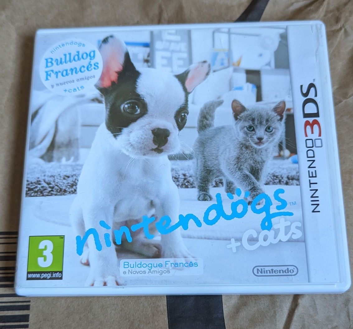 Nintendo 3DS Nintendogs French Bulldog - excelente estado completo