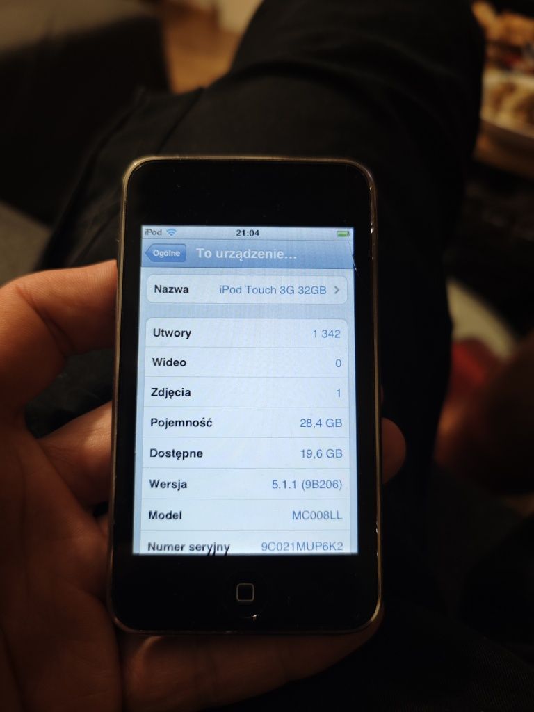 Apple iPod 3gen Touch A1318 32GB sprawny - klasyk rarytas RETRO