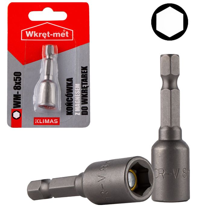 końcówka do wkrętarek łeb sześć. mag. wm m8x50