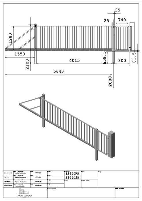 Balustrady, bramy, ogrodzenia, konstrukcje stalowe – Nakło / Bydgoszcz