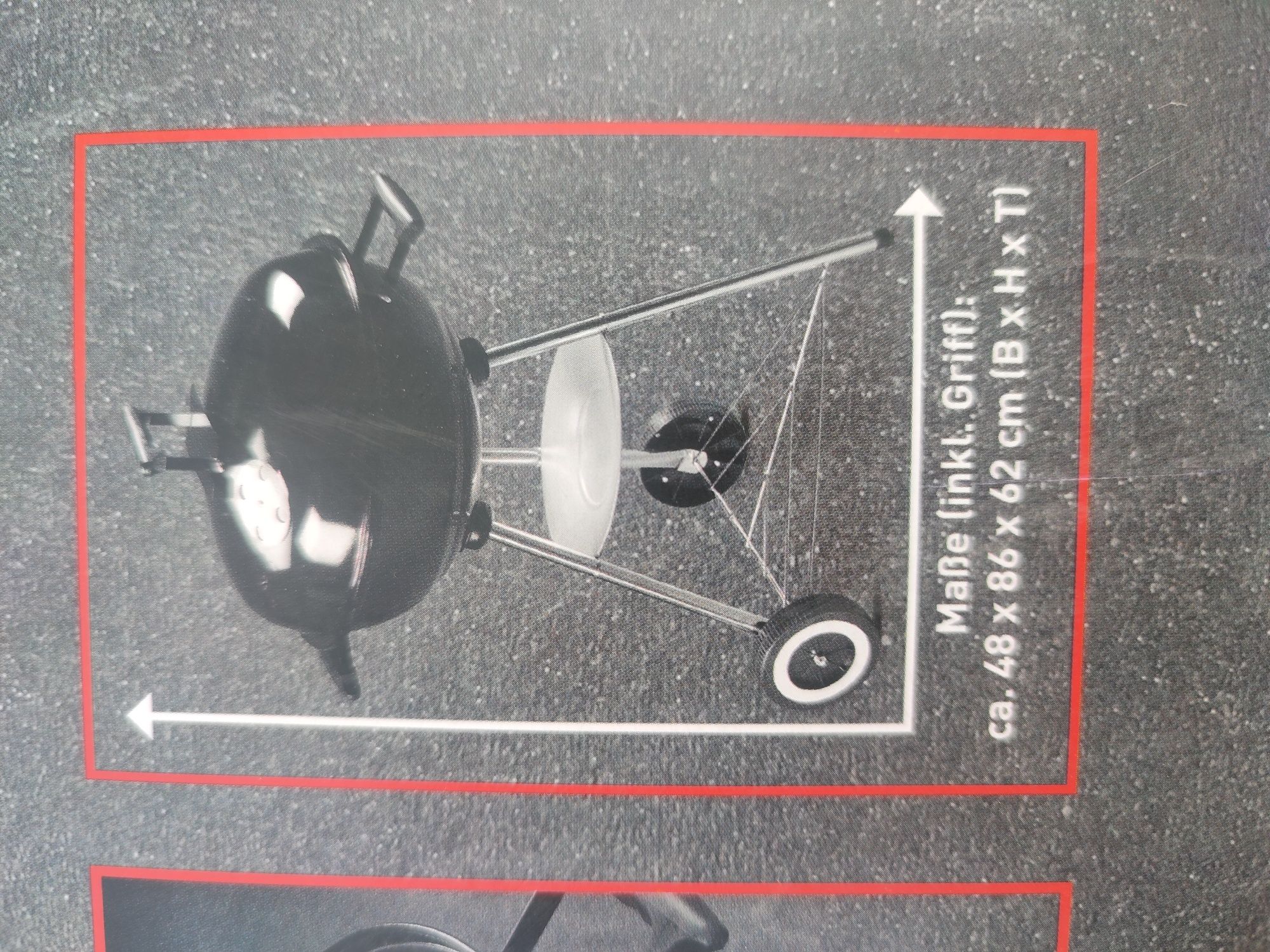 Grill nowy węglowy 48 cm
