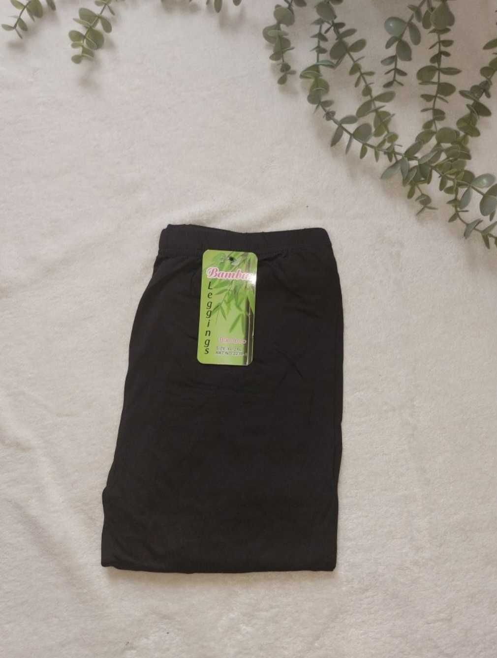 Nowe leginsy getry damskie wygodne M/L 38 40 czarne bambusowe