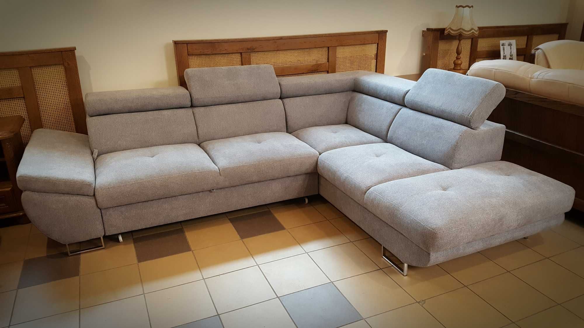 Narożnik z Funkcją spania Fabio Meble Mevis Furniture