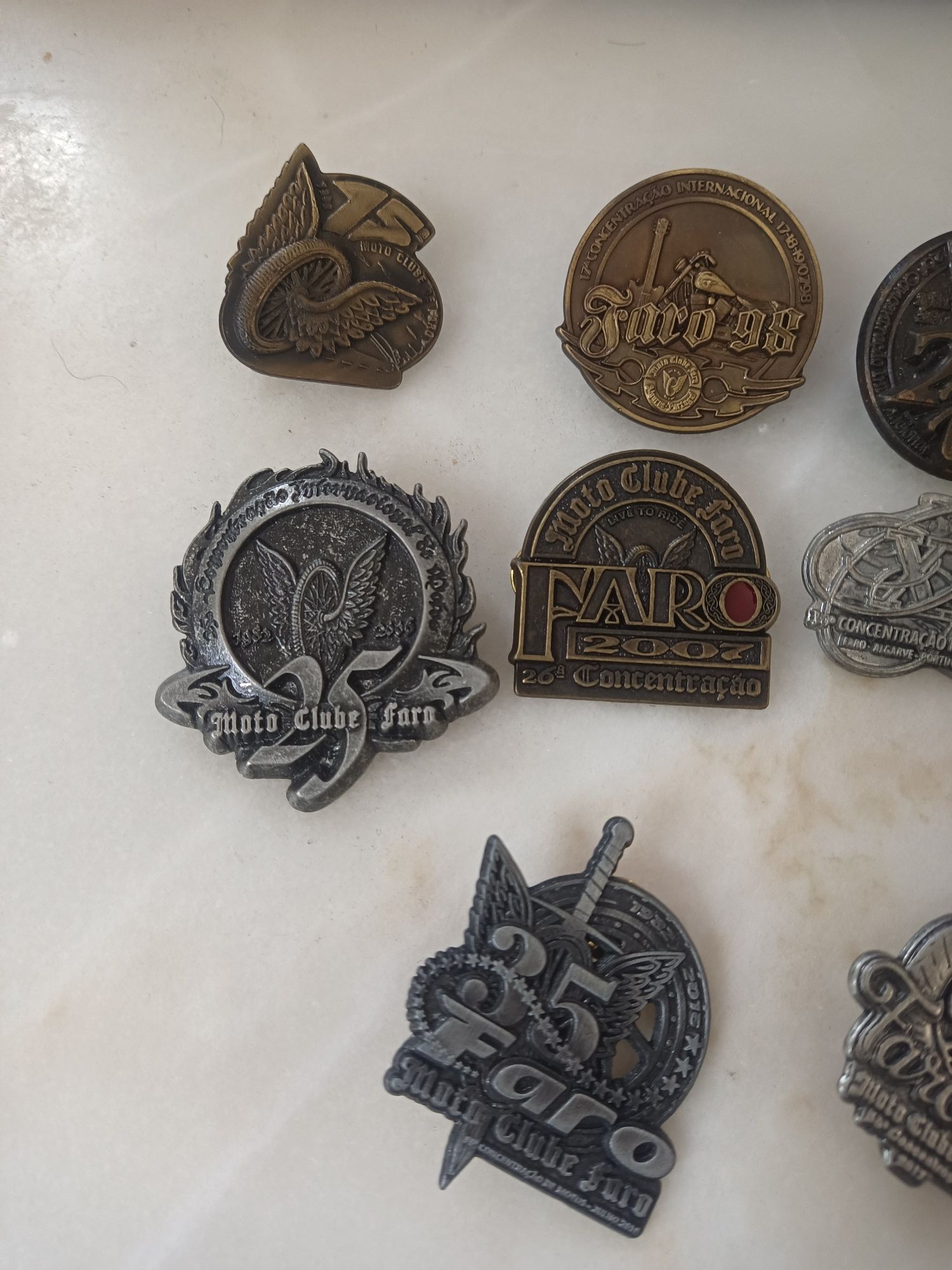 Moto Clube de Faro pin crachá Motard Concentração MC