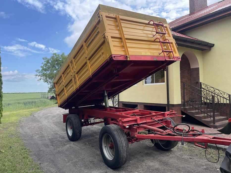 Przyczepa wywrotka trzy stronny wywrot Agromet t-104 8ton polecam!