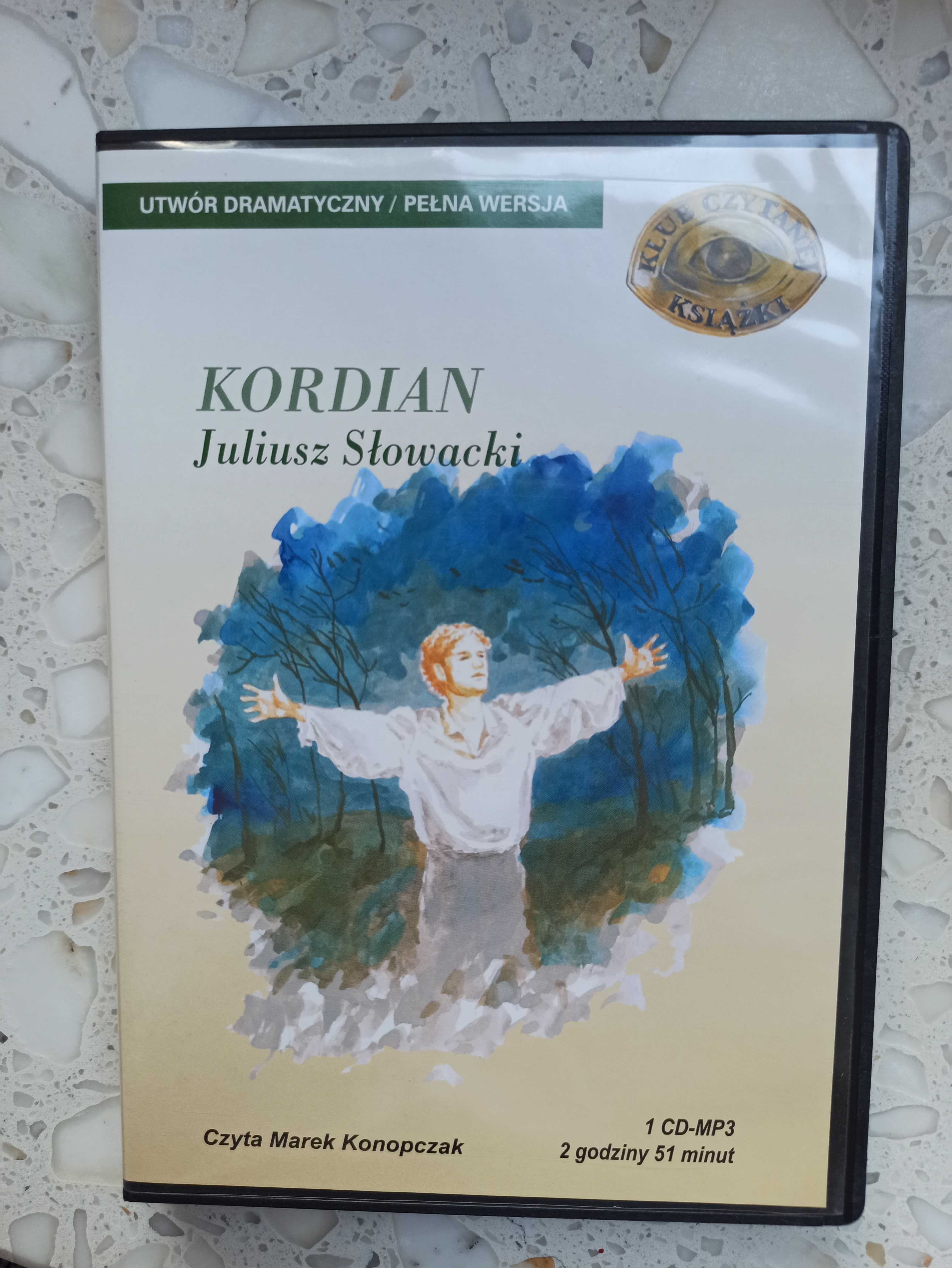 Audiobook "KORDIAN" Juliusz Słowacki (płyta CD-MP3)