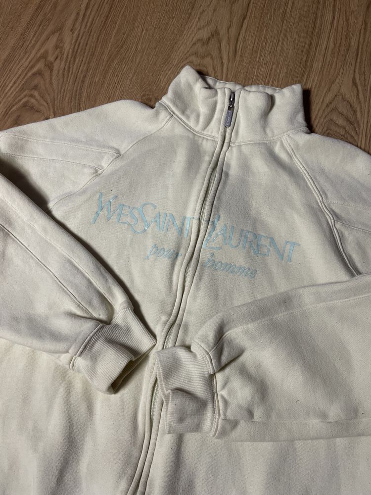 Yves saint laurent zip bluza, old money, luxury style