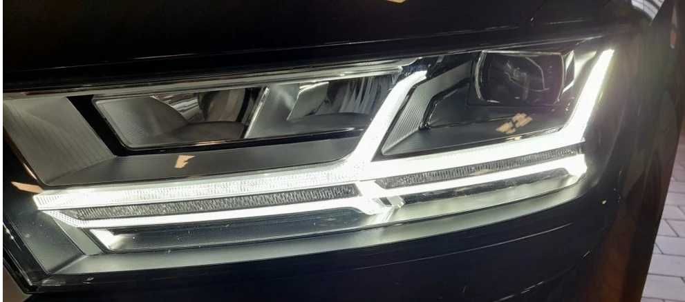 Światłowód lewy prawy lampy LED dzienne DRL Audi Q7 4M 17-20 FULL LED