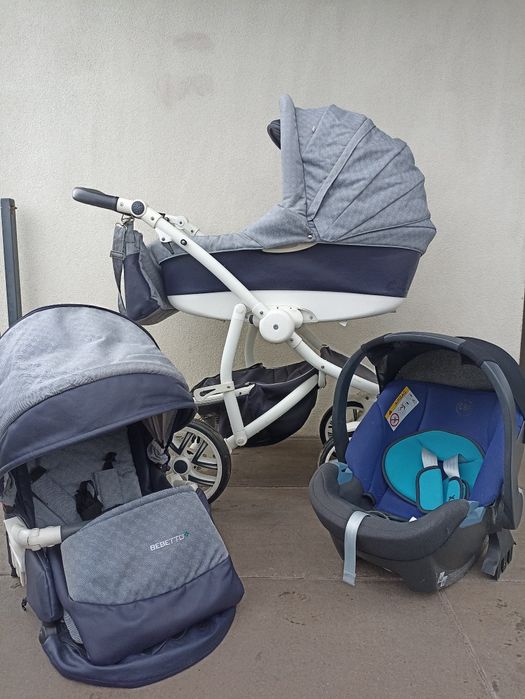Wózek 3/1 Bebetto Torino z fotelikiem cybex