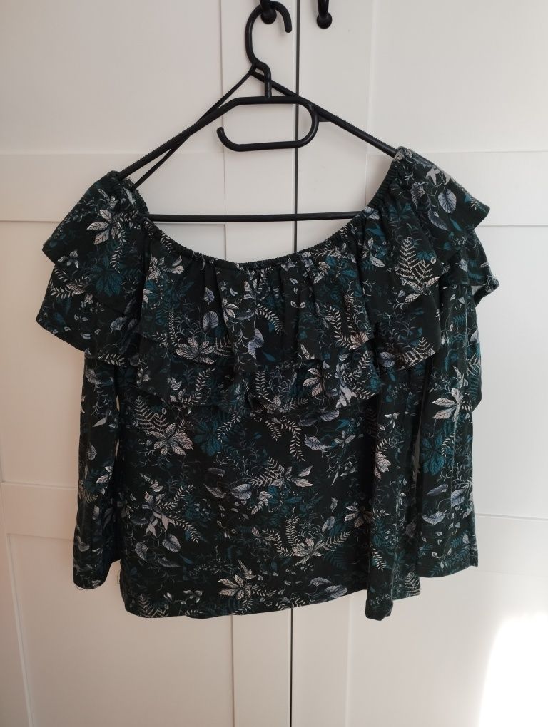 Bawełniana bluzka floral XL H&M