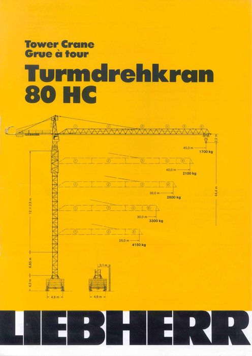 Баштовий кран Liebherr 80 HC 6 т продаж