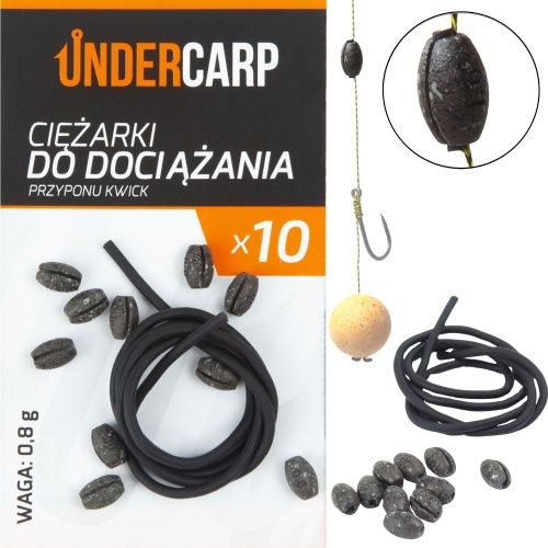 Ciężarki 0,8g do dociążania przyponów Kwick kwik Undercarp