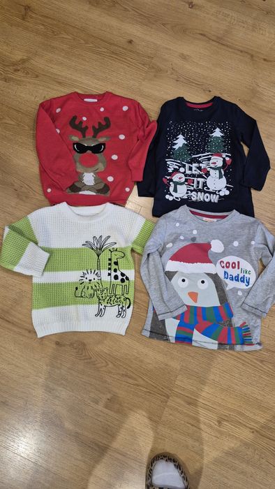 Bluzki świateczne chłopiec 5-6 lat
