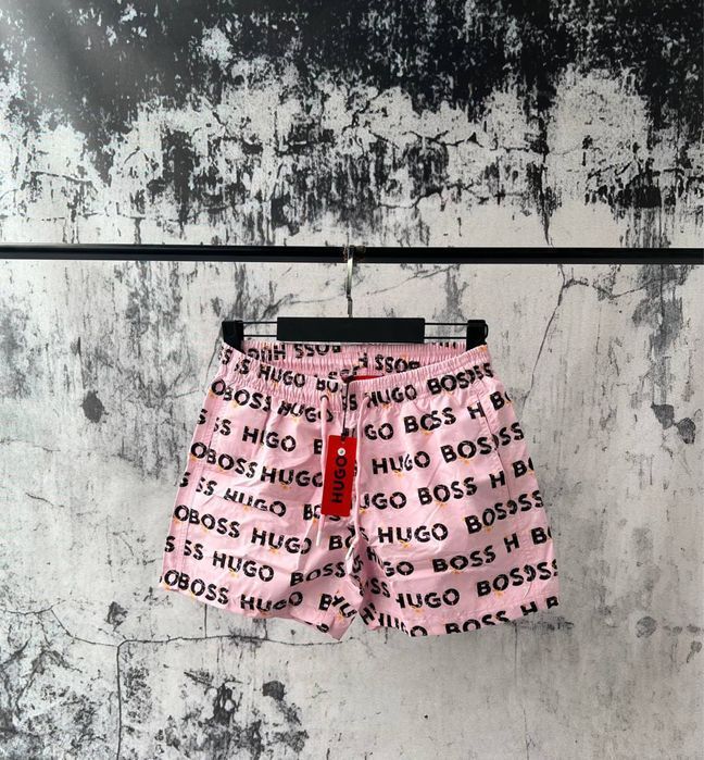 Hugo Boss розовые шорты мужские пляжные для бассейна плавательные