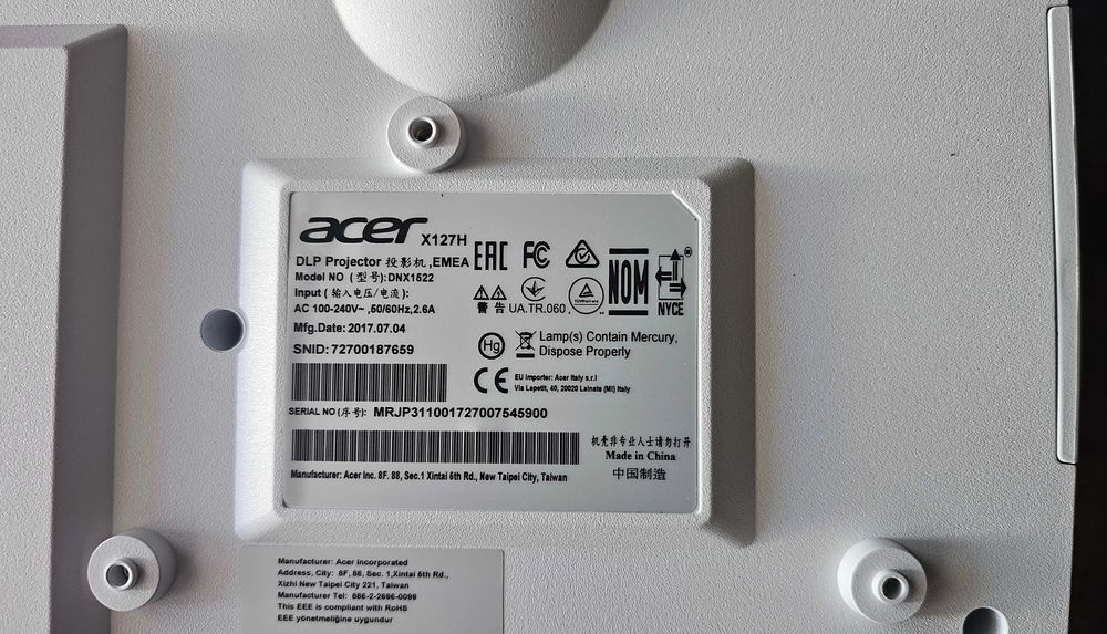 Projetor DLP Acer