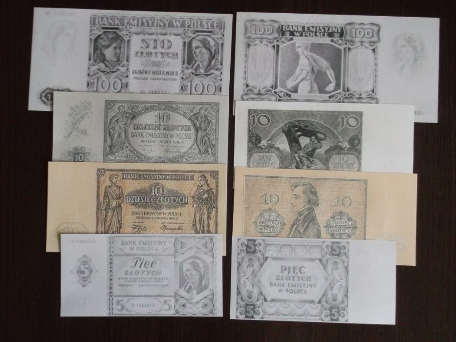Banknoty okupacja niemiecka kopie.