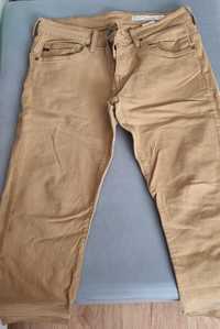 Spodnie jeans męskie Big Star brązowe bez przetarć wymiary w  opisie