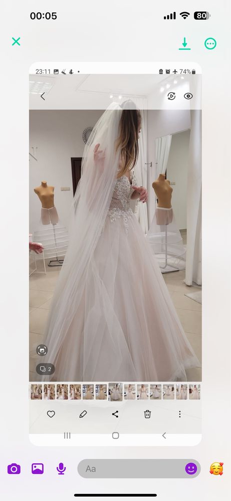 Suknia ślubna S Salon White Queen