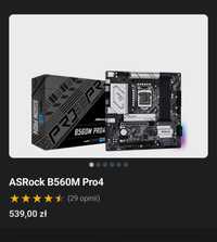 płyta glowna ASRock B560m Pro4 mATX socket 1200 i10 i11