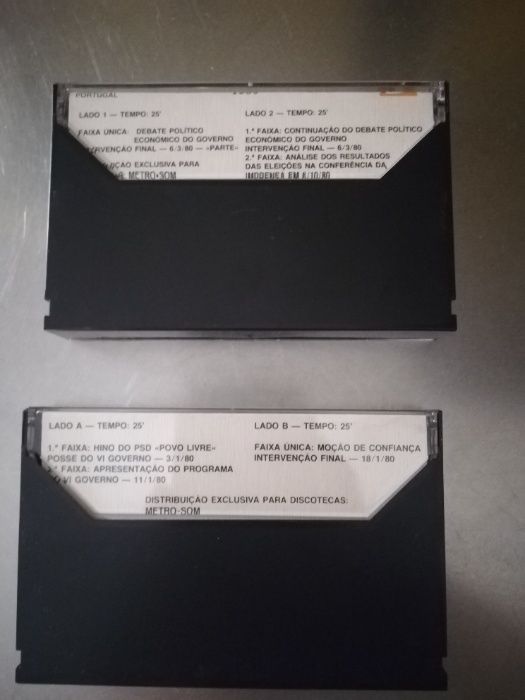 Cassetes Sá Carneiro-Recordação Viva 1980-antigo