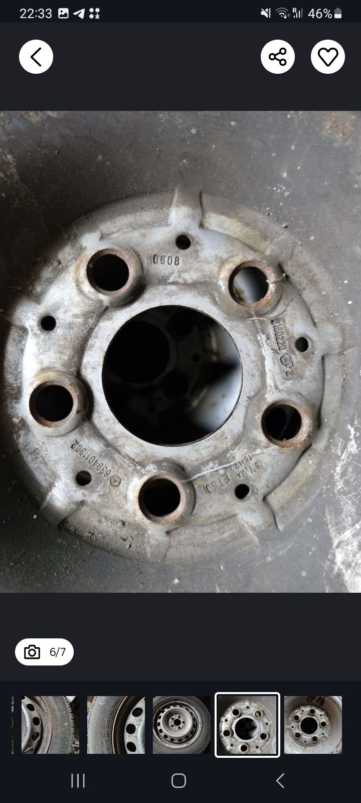 Шини диски Mersedes sprinter 205/65/16C