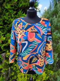 Bluzka bluza welurowa welur M L 38 40 handmade