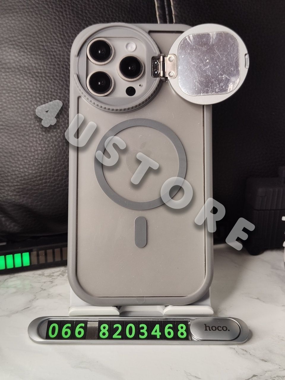 Чехол Mirror Case Magsafe на iPhone 15 Pro Max зеркальце чохол шторка
