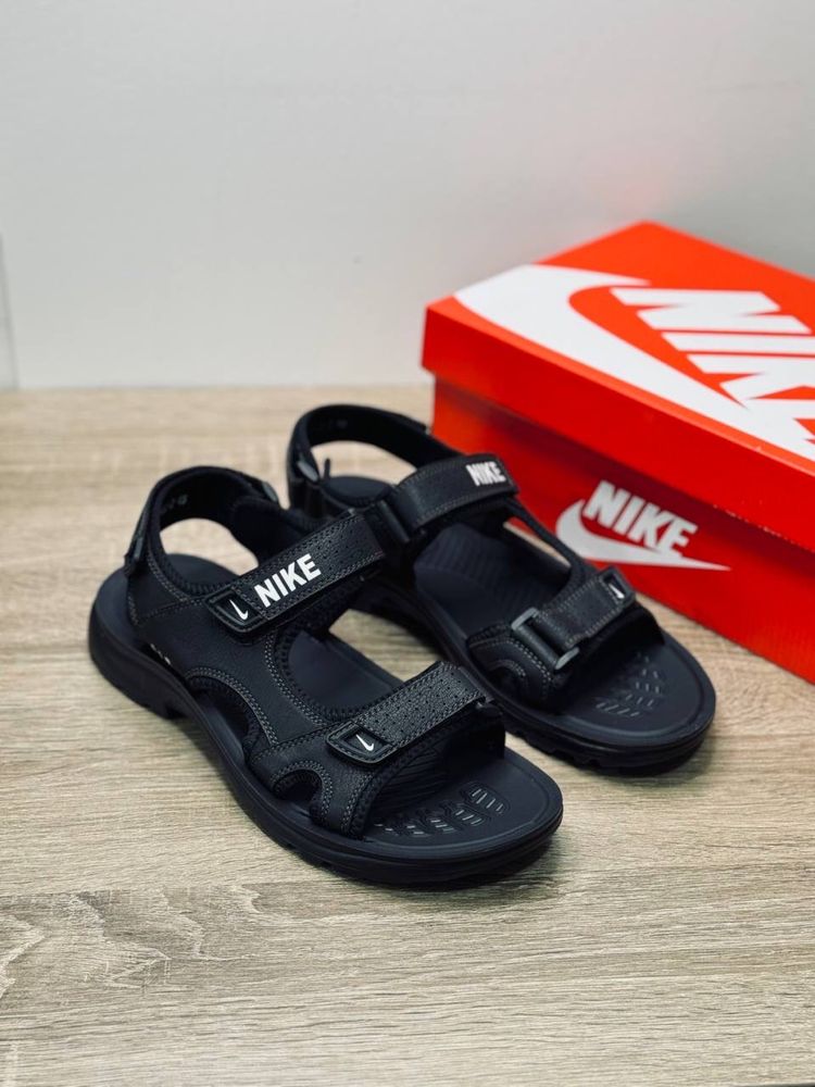 Nike Мужские сандали Босоножки сандалии на липучках Найк черные