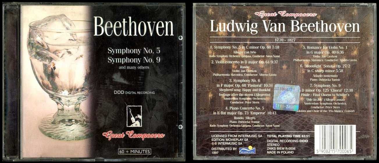 2 x CD Vivaldi Cztery Pory Roku i Beethoven symfonia 3 i 9 oraz inne