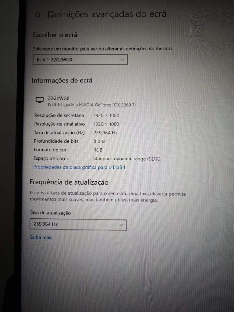 Placa gráfica NVIDIA RTX3060TI