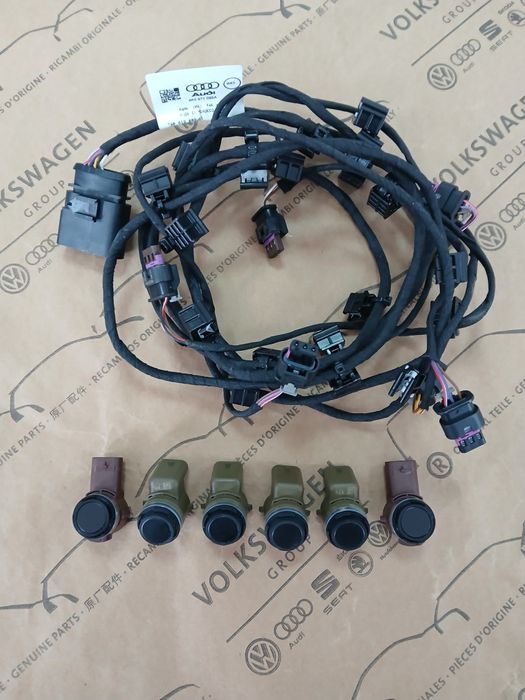 Проводка коса переднього бампера парктроников Audi A6 C8 A7 парктроник