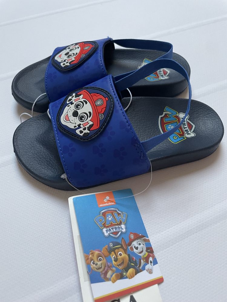 27 28 C&A Paw Patrol Psi Patrol Marshall sandały sandałki klapki gumka