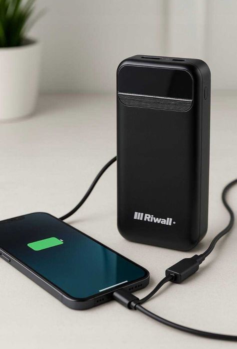 NOWY Powerbank 20000 mah 22,5w + Kable qc pd usb usb-c szybki mocny