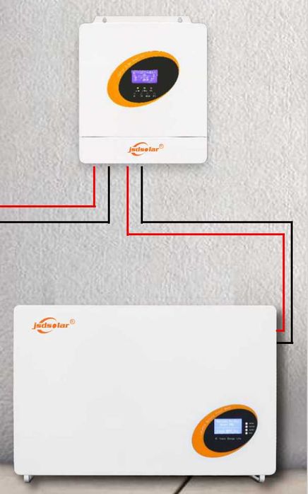 Комплект Гібридний сонячний інвертор 5.5 кВт  + батарея 200Ah 48v