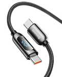 Kabel Usb-C Baseus Z Miernikiem Szybkie Ładowanie Typ-C 100W Qc 4.0/5A