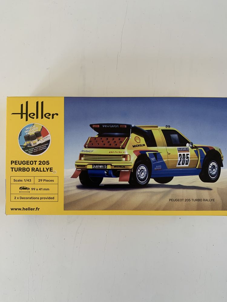 Samochód Peugeot 205 Turbo Rallye model Heller 56189